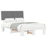 Bed Frame with Upholstered Headboard Light Grey 120 x 200 cm 877493