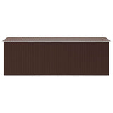 Garden Shed Brown Galvanised steel Large Durable Garden Shed 143351