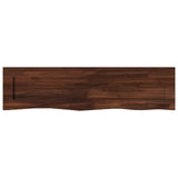 Live Edge Table Top 130 x 20 x 3.5 cm Rectangular Dark Brown 938374