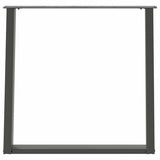 Dining Table Legs U-Shaped 2 pcs Anthracite 80x cm Steel 4012798