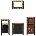 Bathroom Furniture Set 4 pcs Multicolour Solid Reclaimed Wood 3305661