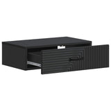 Wall-Mounted Side Table Black 59 x 34.5 x 17 cm Engineered Wood 898656