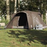 Family Tent Dome 6-Person Brown Waterproof 4009465
