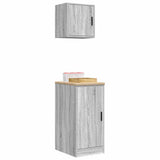 Garage Cabinets 2 pcs Grey Sonoma Engineered Wood 3328301