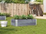Garden Planter Grey 100x50 cm Solid Wood Pine 3295393