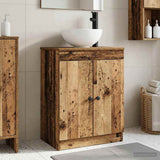Bathroom Vanity with Sink Old Wood 54 x 35 x 83 cm 890120