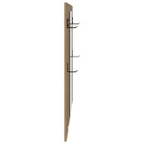 Wall-Mounted Coat Rack with Mirror Artisan Oak 96 x 1.5 x 90 cm 874538