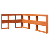 Bookcase Bed without Mattress Wax Brown 120x190 cm Solid Wood Pine 3324402