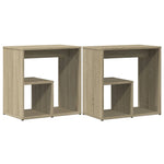 ZNTS Side Tables 2 pcs Sonoma Oak 50x30x50 cm Engineered Wood 840560