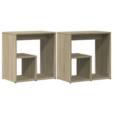 ZNTS Side Tables 2 pcs Sonoma Oak 50x30x50 cm Engineered Wood 840560
