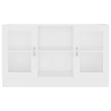 Vitrine Cabinet White 120x30.5x70 cm Engineered Wood 802786