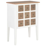 ZNTS Sideboard White 54x30x80 cm Solid Wood 280075