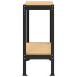 Workbench Black 81 x 41 x 91 cm Engineered Wood and Metal 42020132