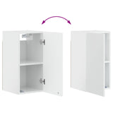 Bathroom Wall Cabinet ARNHEM High Gloss White 30 x 31 x 59 cm 896589