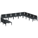Garden Sofa Set Anthracite Steel 3378998