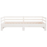 Pull-out Day Bed without Mattress White 80x200 cm 814695
