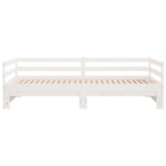 Pull-out Day Bed without Mattress White 2xcm 806951