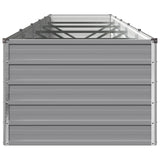 Raised Garden Bed Grey 400 x 80 x 55 cm cold-rolled steel 8006431