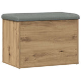 Storage Bench Artisan Oak 62x42x45 cm Engineered Wood 857616