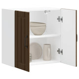 Kitchen Wall Cabinet Lucca Brown Oak Engineered Wood 853824