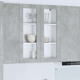 Hanging Cabinet Concrete Grey 80 x 31 x 100 cm Engineered Wood 884397