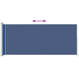 Patio Retractable Side Awning 180x500 cm Blue 313409