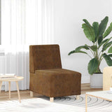 Modular Sofa Unit Armless Brown 55 x 74 x 82 cm 4108508