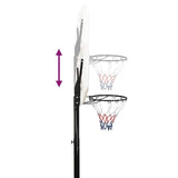 Basketball Stand White 258-363 cm Polyethene 93648