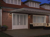 Retractable Awning Light grey 600 x 300 cm Fabric 3331658