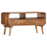 285852 TV Cabinet 90x35x47 cm Solid Mango Wood
