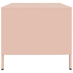 ZNTS Coffee Table Pink 101.5x50x43.5 cm Cold-rolled Steel 851269