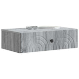 Wall-Mounted Side Table Grey Sonoma 59 x 34.5 x 17 cm 898151