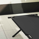 Folding Camping Bed Folding Manual Black Oxford fabric 42003181