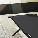 Folding Camping Bed Folding Manual Black Oxford fabric 42003181