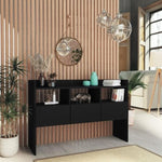 ZNTS Sideboard Black 105x30x70 cm Engineered Wood 808378