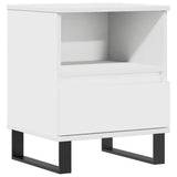 Bedside Cabinet White 40x35x50 cm Engineered Wood 830636