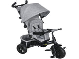 6 in 1 Kids Trike with Parent Handle, Canopy, 5-point Safety Belt, Storage, Footrest, Brake, for 1-5 T3398P348145