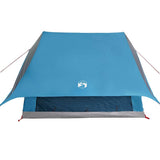 Family Tent with Roof Blue and Grey 315 x 286 x 200 cm 4100680