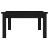Coffee Table Black 55x55x30 cm Solid Wood Pine 814233