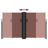 Retractable Side Awning Brown 140x1000 cm 4004719