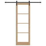 Sliding Door ORKDAL Natural and Black 78 x 232 cm 3331855