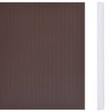Garden Privacy Screen PVC 70x0.19 m Brown 147862