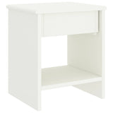 Bedside Cabinet White 35x30x40 cm Solid Pinewood 322222