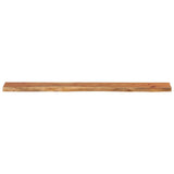 Wall Shelf 140x20x3.8 cm Rectangular Solid Wood Acacia Live Edge 370279