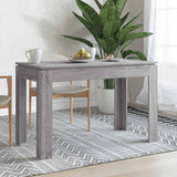 Dining Table Grey Sonoma 120x60x76 cm Engineered Wood 815388