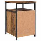 Bedside Cabinet with Drawer 2 pcs Old wood Engineered Wood 879502