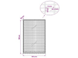 Gabion with 5 mm Wire and 5x2.5 cm Mesh 50x20x100 cm 3463579