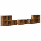 TV Cabinet Set Wall-mounted 8 pcs Old Wood Engineered Wood 3393273