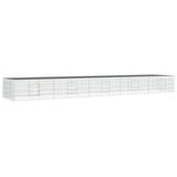 5-Panel Rabbit Cage 541x109x54 cm Galvanised Iron 171566