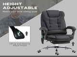 Six-Point Massage and Heated Office Chair - Black T3398P329904